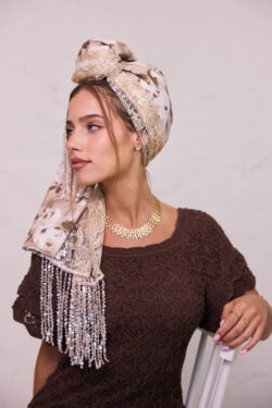 ⁦מטפחת פרש - לונג⁩ – תמונה ⁦8⁩