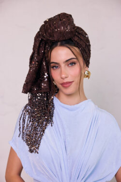 ⁦מטפחת טרופי-חום- לונג⁩ – תמונה ⁦8⁩