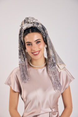 ⁦מטפחת משי - לונג⁩ – תמונה ⁦7⁩