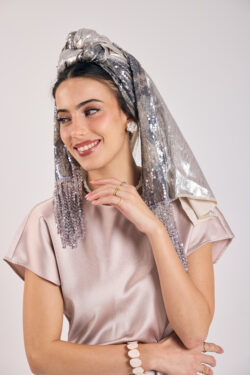⁦מטפחת משי - לונג⁩ – תמונה ⁦9⁩